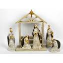 Kerststal + 6 Fig .. Cm (24 X 06 X H30 Cm) 