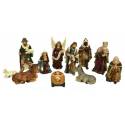 Kerstgroep van 11 figuren - 12 cm 