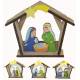 Nativité enfantine en bois, 3 modèles assortis