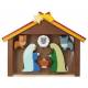 Nativité enfantine en bois, 2 modèles assortis