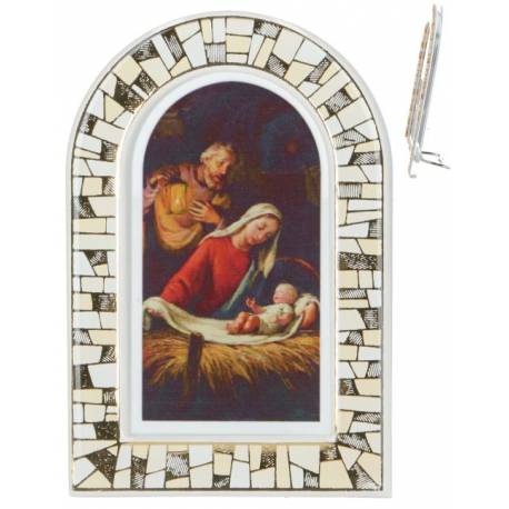Cadre Vitrail - 8.5 X 13.5 cm - Nativité