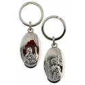 Porte-Clefs - Ste Rita / St Christophe 44 X 26 mm Em. rouge
