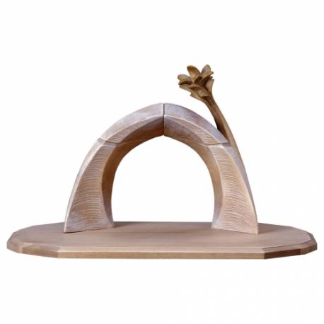 Houtsnijwerk Kerststal Met Komeet Gekleurd 