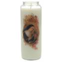 Neuvaine en verre / blanc / Sainte Rita