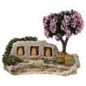 Decor voor santons de Provence Bijenkorf met boom 