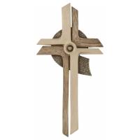 Croix Murale 60 Cm Tons bois
