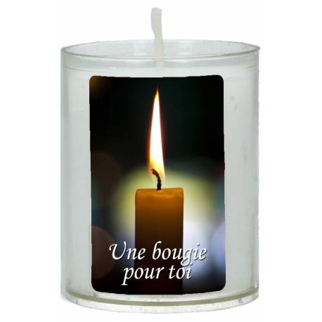 Gelegenheidskaarsje 65 x 50 mm - Une bougie pour toi 