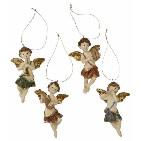 Ange + Instrument - 7 cm - A pendre - 4 /set