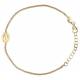 Bracelet Argent doré avec médaille miraculeuse