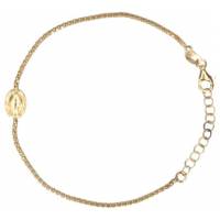 Bracelet Argent doré avec médaille miraculeuse