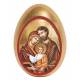 Oeuf avec support Sainte Famille de 7.5 cm (15 cm avec le support)