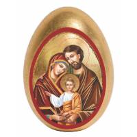Ei op voet Heilige Familie van 7.5 cm (15 cm met de voet) 