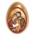 Oeuf avec support Sainte Famille de 7.5 cm (15 cm avec le support)