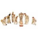 Personnages de crèche de Noël - 8 figurines de 8 cm