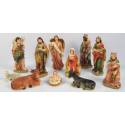 Personnages de crèche de Noël - 11 figurines de 40 cm