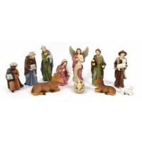 Kerstgroep van 11 figuren - 12 cm 