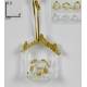 Kerstgroep 5 cm - Glas gekleurd - 24 / Display 