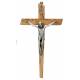 Croix murale 20 cm Bois d'olivier