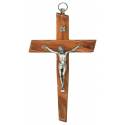 Croix murale 13 cm Bois d'olivier