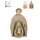 Nativité moderne en porcelaine colorée de taille moyenne (14x8x5 cm)