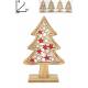 Décoration de Noël en bois Sapin 15 cm (4 couleurs)