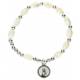 Armband op elastiek Parelmoer 