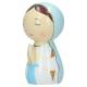 Statue Vierge Marie 10 x 5 cm en bois