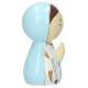 Statue Vierge Marie 10 x 5 cm en bois