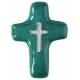 Kruisje Keramiek 11 X 8 Cm Prasin groen 