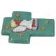 Kruisje Keramiek 12 X 10 Cm Wit / Biddende Engel links Prasin groen 