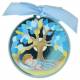 Cadre-Berceau - Arbre de vie / Enfant - Bleu - Diam 7 cm