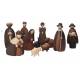 Personnages de crèche de Noël - 11 figurines de 15 cm