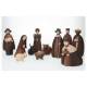 Personnages de crèche de Noël - 11 figurines de 15 cm