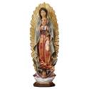 Houtsnijwerk beeld Onze Lieve Vrouw van Guadalupe 12 cm gekleurd 
