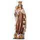 Bois sculpté Vierge du Carmel 19 cm polychrome