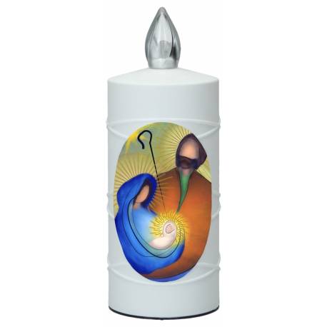 Lampe de cimetière Nativité avec 2 piles AA incluses