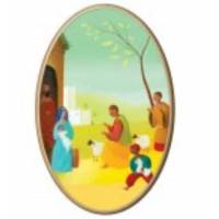 Cadre Bois Ovale 10 X 15 Cm Eric Puybaret