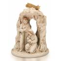Nativité en albâtre décorée (7x3x2,5 cm)