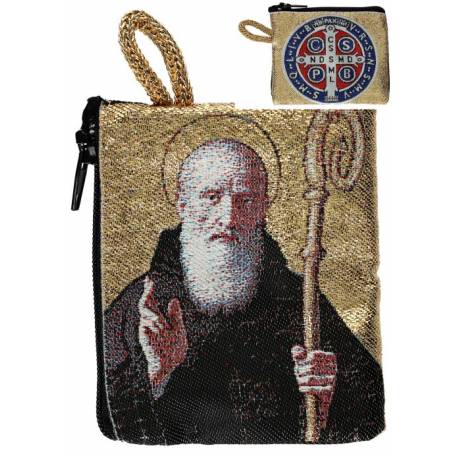 Rozenkranszakje - 6.6 X 7.2 cm - H Benedictus 