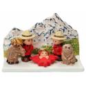 Crèche de Noël en terre cuite - "Crèche du monde" Canada