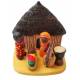 Crèche de Noël en terre cuite - "Crèche du monde" Cameroun