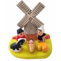 Kerststal Aardewerk - "Crèche du monde" Nederland 