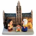 Crèche de Noël en terre cuite - "Crèche du monde" Belgique