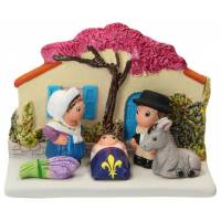 Kerststal Aardewerk - "Crèche du monde" Provence 