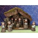 Cabane + 11 Pers 9 Cm (32 X 18 X H23 Cm)