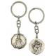 Porte-Clefs - Enfant Jésus de Prague + St Christophe - 30 mm