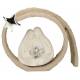 Heilige Familie in hars met beige decor 15 cm 