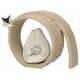 Heilige Familie in hars met beige decor 15 cm 
