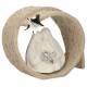 Heilige Familie in hars met beige decor 15 cm 