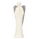 Ange blanc et gris 16 cm